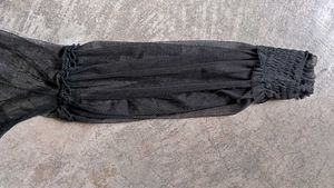 Black Sheer Midi Dress
