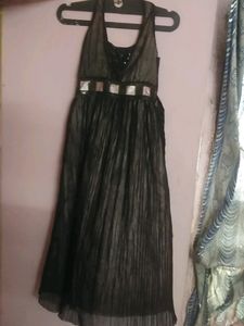 Black And Pink Colour Gown