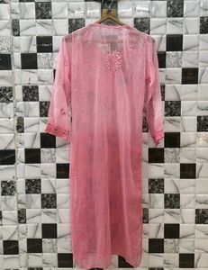 Mirror Work Chickenkari Kurti Set