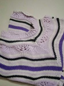 Zudio Striped Knit Top