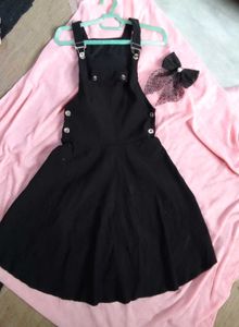 Black Skirt Dungaree