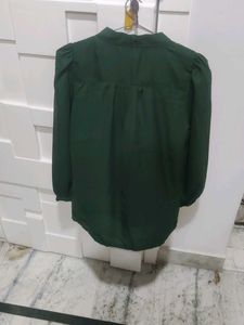 Elegant Green Formal Top
