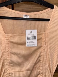 Ribbed Bodycon Dress with Adjustable Ruching