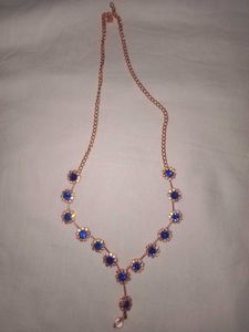 Blue Floral Necklace