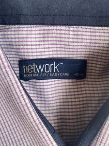 Network Formal Full Sleeve Shirt - Lavender