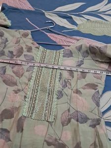 Muslin  Silk Kurta  Set