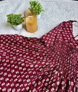 Maroon Jaipuri Top