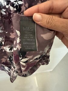 Size 10 M&amp;S Elegant Pink Flowery Top