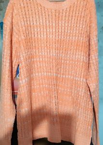 Peach Knit Sweater