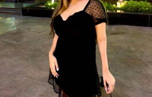 New H&amp;m Corset Style Black Hot Short Dress