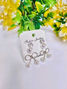 Earring Bundle - Pearl &amp; Beaded Hoops