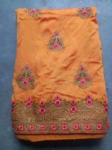 Embroidered Partywear Saree 🥻