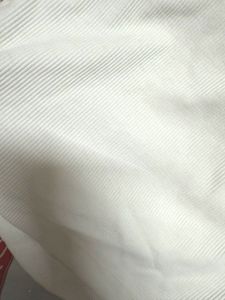 H&amp;M White Ribbed Top XS