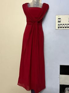 Pintrest padded Elegant Red Gown