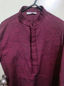 Maroon Kurta