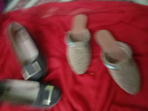 Two Pair Footwear For Women And Girls