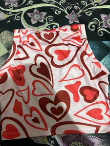 Heart Print Top