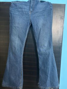Stylish Bootcut High Wiest Navy Blue Jeans