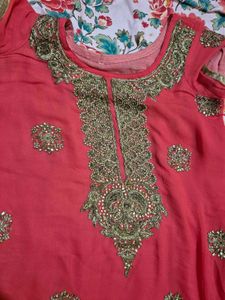 Pretty Color Handwork Heavy Suit 3 Piece Sui