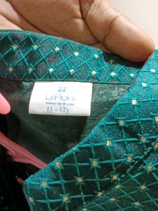 Lovely green Kurta pajama with Nehru jacket