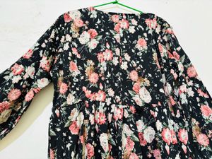 Black Floral Anarkali Kurta🌺✨