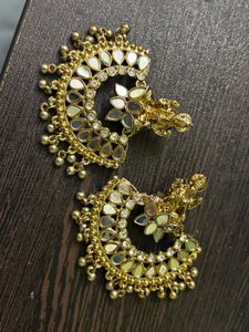 Golden Jhumka Earrings