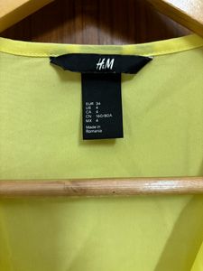 🆕H&amp;M Lemon Yellow Women Top