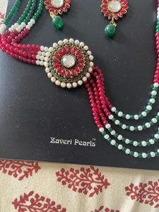 Zaveri pearls Necklace &amp; Earring Set