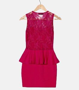 Padded Sexy Peplum Dress