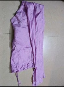 white &amp; Lavender Churidar With Dupatta And Pant