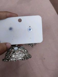 Oxidized Jhumkas