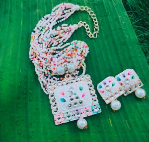 Meenakari Jewellery With Earrings