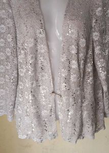 Sparkly Silver Cardigan