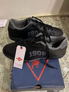 AUTHENTIC LEE COOPER 1908 LACE UP BLACK SNEAKERS