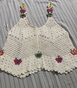 Crochet Butterfly Tank Top