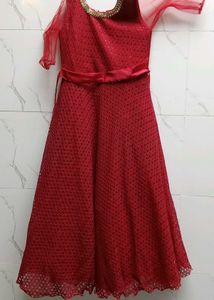 Red Festive Dress with adjustable belt