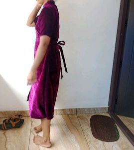 Velvet Frock For Womens