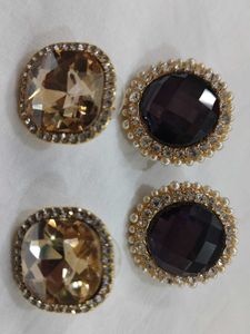 Diamond-like Studs Set Of 2