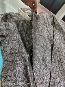 Embroidery Side Open Sherwani Kurta Pajama