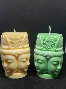 Buddha Head Candle