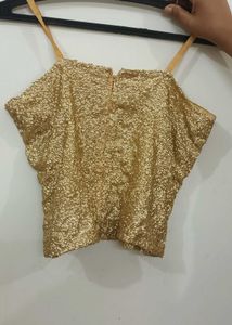 Gold Sequin Cami Top