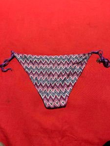 Sylvie Meis Zigzag Print Bikini Bottom | Side Tie