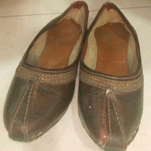 Leather Juttis - Traditional Footwear For Kids