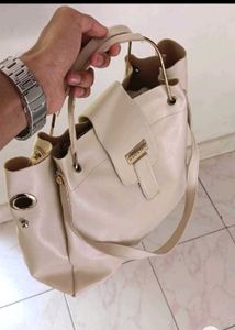 New Grey Boxy Sling Bag