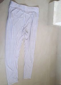 Black And White Checked Pants