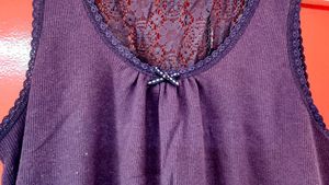 Jockey Women&#39;s Cotton 🔵 Lace Back Tank Top