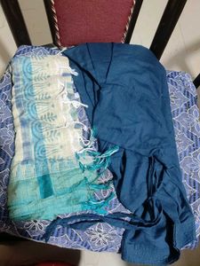 Blue Printed Kurta Salwar Set