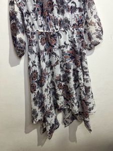 Elegant Floral Print Midi Dress