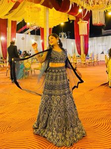 Elegant Blue Lehenga Choli