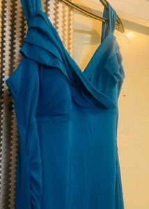Blue Ruffle Dress